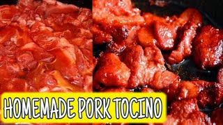 HOMEMADE PORK TOCINO RECIPE in 2 minutes  Pangnegosyo [upl. by Ardeed]