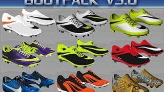 FIFA 14 Moddingway boots  Adidas Samba Mercurial CR7 Vapor IX Galaxy Hypervenom amp more HD [upl. by Obala966]