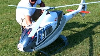 EC120 BIG SCALE RC TURBINE MODEL HELICOPTER  Pöting Turbine meeting 2015 1080p50fpsHD [upl. by Akimahs]