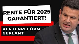 RENTENREFORM 2024 HUBERTUS HEIL kündigt eine Reform an um das Rentenniveau zu halten [upl. by Analrahc84]