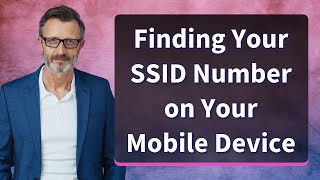 Finding Your SSID Number on Your Mobile Device [upl. by Odnanref]