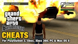 GTA San Andreas Cheats [upl. by Ennaxxor433]