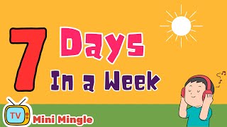 Days of the Week Song  7 Days In a Week  Seven Days a Week [upl. by Ginnifer]