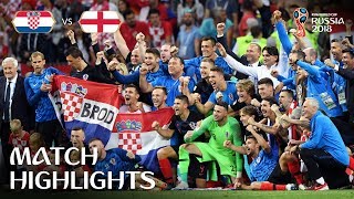 Croatia v England  2018 FIFA World Cup  Match Highlights [upl. by Sirromed]