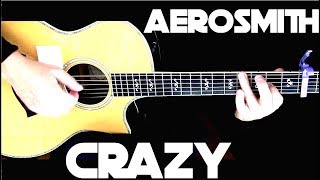 Kelly Valleau  Crazy Aerosmith  Fingerstyle Guitar [upl. by Mcmath735]