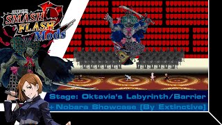 SSF2 Mods Oktavias Labyrinth Stage Release Madoka Magica  Nobara Showcase JJK by Extinctive [upl. by Millwater]