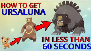 How To Get URSALUNA In POKEMON LEGENDS ARCEUS In LESS Than 60 Seconds [upl. by Nylyahs36]