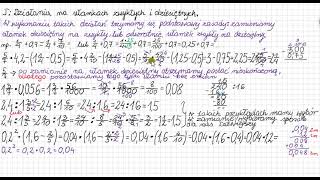 10 dzialania na ulamkach zwyklych i dziesietnych czesc1 [upl. by Aesoh]