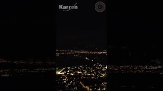 Dornbirn bei Nacht Gefilmt aus Karren Bahn YouTubeCreatorCommunity seilbahn vorarlberg Austria [upl. by Leach]