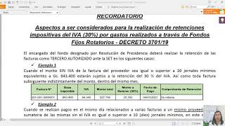 Retención de IVA para responsables de Fondo Fijo Rotatorio [upl. by Arotal]