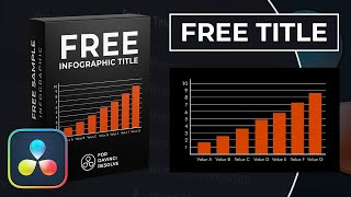 FREE INFOGRAPHIC TITLE for Davinci Resolve [upl. by Aivonas]