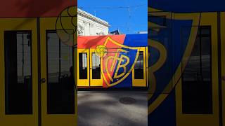 FC BASEL TRAM fcbasel1893 fcbasel fcb tram bvb tramspotting basel schweiz shorts yt [upl. by Roth]