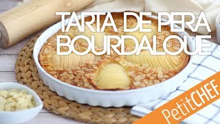 Bourdaloue tarta de almendras y peras  Petitchef [upl. by Hgalehs]