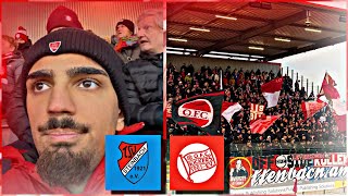 STARKER AUSWÄRTSSUPPORT 🔥 VOM OFC 🔴⚪️  TSV STEINBACH HAIGER VS KICKERS OFFENBACH  STADIONVLOG [upl. by Sackman]