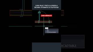 Cara buat pintu jendela otomatis dengan quotPERINTAH ADTquot autocad autocadtutorials autocadtips [upl. by Toddy]