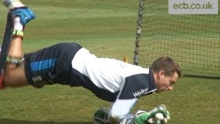 England wicketkeeper Jos Buttler training ahead of Scotland ODI [upl. by Brunhilda]