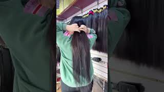 Human Hair Weft TAPE IN Loop Hair 6D Hair Extension Ponytail amp Hair accessories 360frontal [upl. by Cerys]