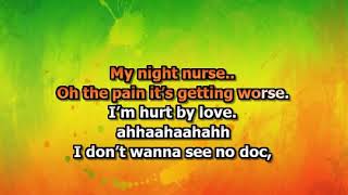 Gregory Isaacs  Night Nurse  KARAOKE  Lyrics [upl. by Uhile]