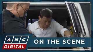 WATCH Moment ExPresident Rodrigo Duterte arrived at Senate for hearing on drug war  ANC [upl. by Hedgcock]