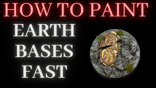 How to paint EARTH BASES FAST [upl. by Imeaj]