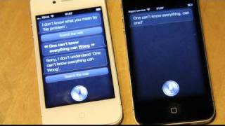 Siri Meets Siri Two iPhone 4S Steve Jobs Revolutionary Product Finally Talks Magical [upl. by Brufsky]