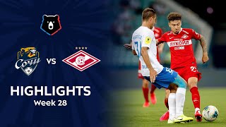 Highlights PFC Sochi vs Spartak 10  RPL 201920 [upl. by Ilrak122]