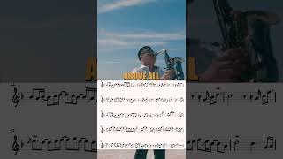 Above All  Alto Sax SHEET MUSIC [upl. by Galina905]