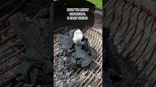 How to light hardwood charcoal 3 EASY Steps grill charcoal fire [upl. by Torey]