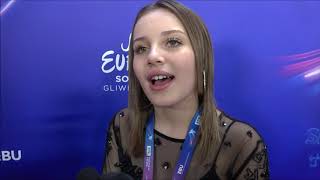 Junior Eurovision 2019 Interview with Carla France [upl. by Mcgee]