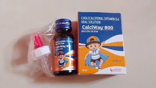 Calciway d3 800 drop full review uses sideeffects dose in Hindi [upl. by Eeresid]