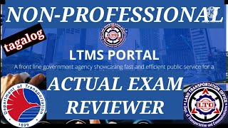 LTO NONPROFESSIONAL ACTUAL EXAM REVIEWER  LTMS PORTAL  Carluto Tv [upl. by Tarrsus464]