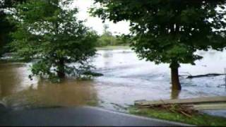 Hochwasser in Wasserkretscham Löbauer Wasserwmv [upl. by Tobi]