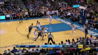 Andre Roberson Defense On Gordon Hayward March 11 2017 [upl. by Llenrap]