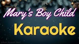 Marys Boy Child Karaoke  Christmas Carol Songs  Instrumental with Lyrics  Johan Samuel Paul [upl. by Fowler]