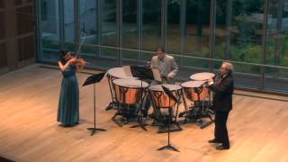 Matan Porat Starttime for Clarinet Violin and Timpani  ChamberFest Cleveland 2013 [upl. by Esinad]