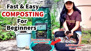 Fast amp Easy Composting for Beginners  How To Make Compost Fast [upl. by Aneres]