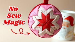 Exclusive Tips Easy No Sew Quilted Christmas Ornament [upl. by Adnahcir]