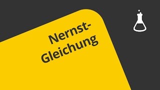 Die Nernstsche Gleichung  Chemie  Physikalische Chemie [upl. by Dash]