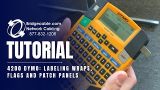 Complete How To Label Network Patch Panels Cable Wraps and Flags w 4200 Dymo Marker BridgeCablecom [upl. by Anawit]