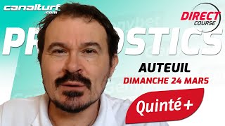 Pronostic Quinté et des courses PMU du Dimanche 24 mars 2024  En partenariat avec GenybetTurf [upl. by Alyahc215]