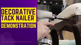 Decorative Tack Nailer Meite Demonstration [upl. by Camarata588]