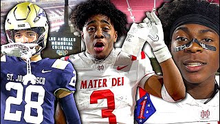 🔥 Mater Dei vs St John Bosco  EPIC Rematch and Battle for Nations 1  Its ALWAYS A MOVIE 🎥 [upl. by Allard]