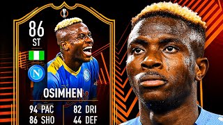 OSIMHEN TAKE ME BY THE HAND 🌊 86 TOTGS OSIMHEN PLAYER REVIEW  FIFA 22 Ultimate Team [upl. by Bilicki610]