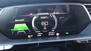 Audi ETron 55 Quattro acceleration Launch Control 0100kmh 0200kmh [upl. by Martineau]