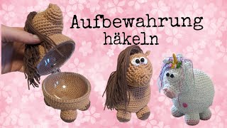 PferdEinhorn Amigurumi Aufbewahrung [upl. by Eimot]