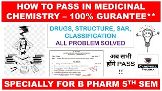 Medicinal Chemistry  How to Pass in Medicinal Chemistry  Carewell Pharma [upl. by Ybloc39]