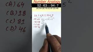 Number Analogy Reasoning Short Tricks  reasoning short tricks rrbntpcrrb ssccgl sscgd sscchsl [upl. by Bergen]