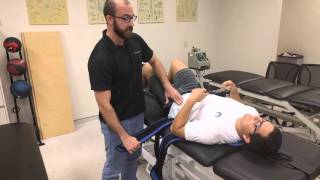 Lumbar traction for paraspinal muscle spasm [upl. by Marcile]