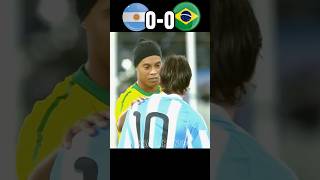 Argentina 🇦🇷 VS Brazil 🇧🇷 2010 Messi Shocked Ronaldinho Neymar World Cup [upl. by Pirri]