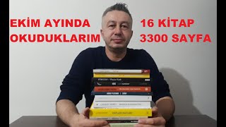 EKİM AYINDA OKUDUKLARIM16 KİTAP3300 SAYFA [upl. by Llennehc]